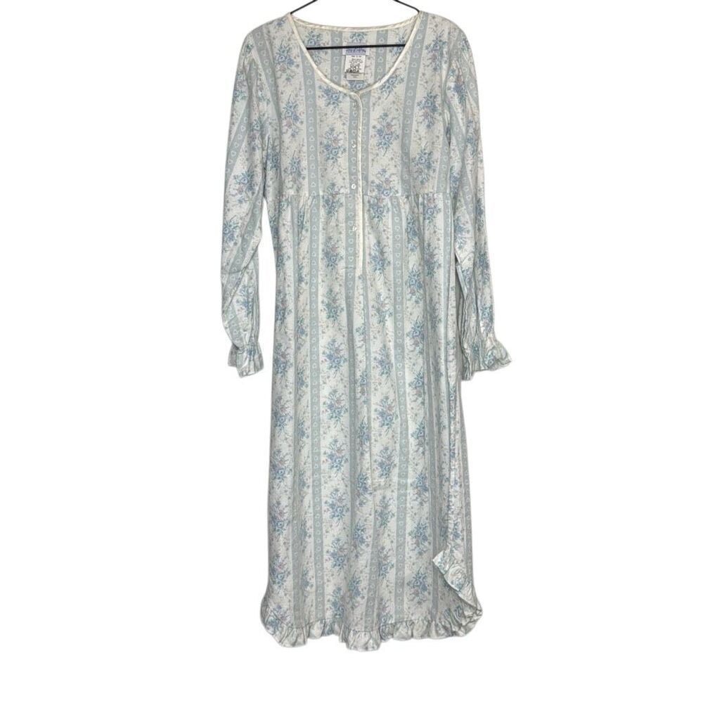 Lanz of Salzburg Vintage Flannel Nightgown M